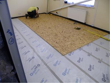 Floor and wall insulation.