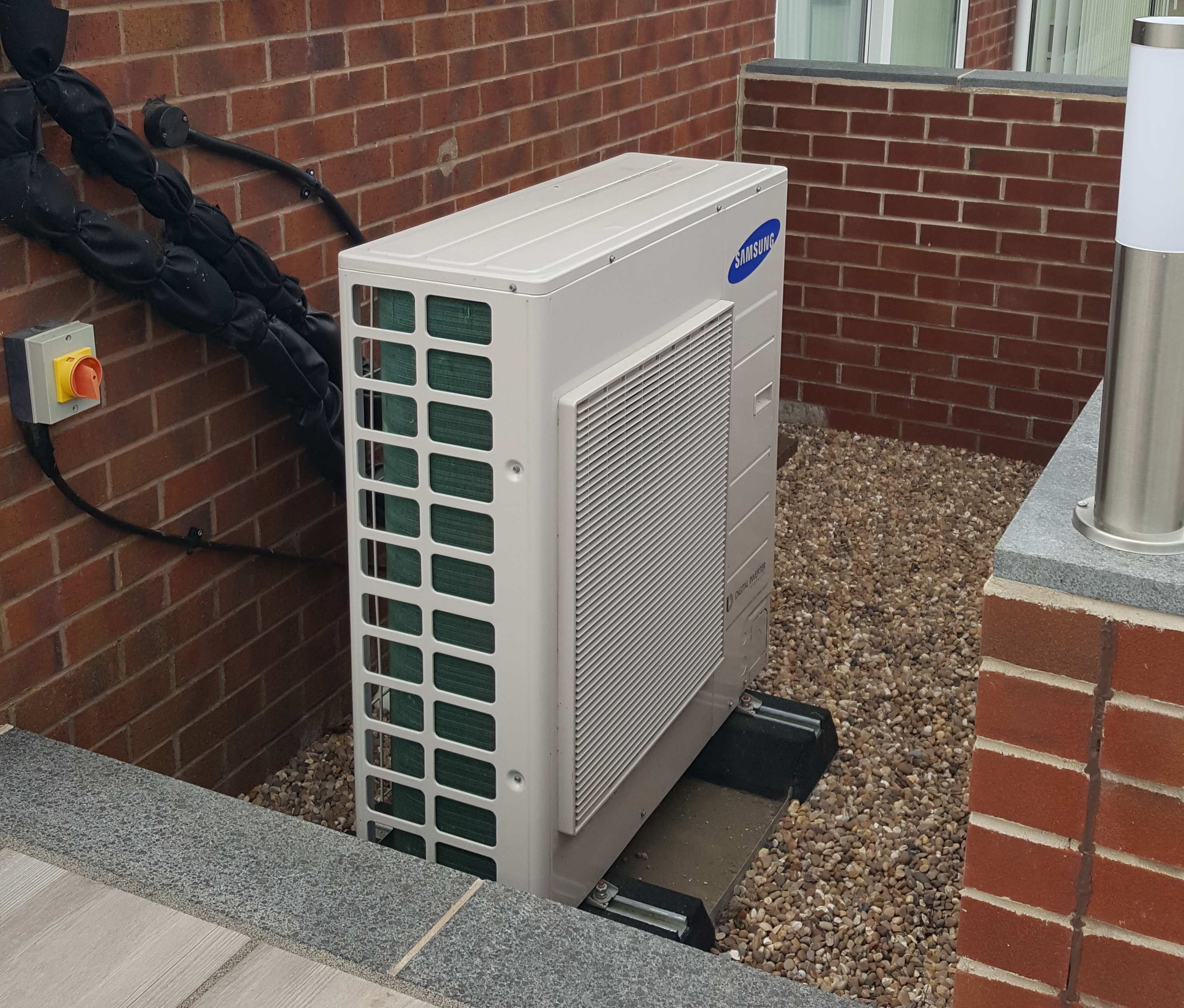 Air source heat pump and solar thermal