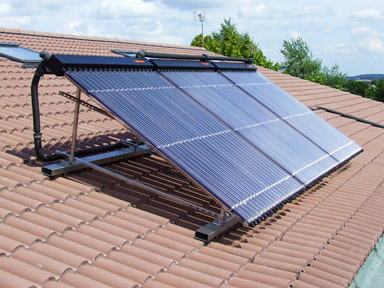 Solar hot water system installed by T4